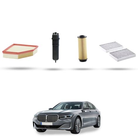 Kit tagliando 4 filtri compatibile con Bmw serie 7 (G11,G12) 740d 235kw dal 2015