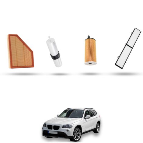 Kit tagliando 4 filtri compatibile con Bmw x1 (E84) 20d 120kw dal 2010