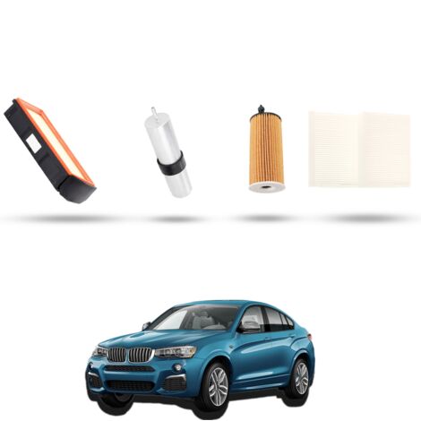 Kit tagliando 4 filtri compatibile con Bmw x4 (F26) 30dx 190kw dal 2014