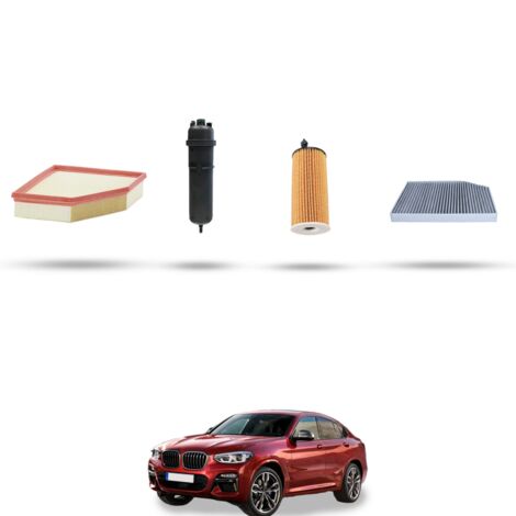 Kit tagliando 4 filtri compatibile con Bmw x4 (G02,F98) 20dx 120kw dal 2018