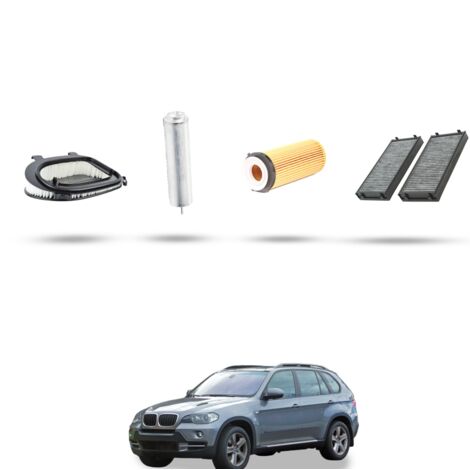Kit tagliando 4 filtri compatibile con Bmw x5 (E70) 40dx 225kw dal 2010
