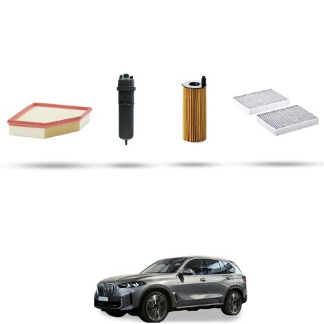 Kit tagliando 4 filtri compatibile con Bmw x5 (G05,F95) 25d 155kw dal 2019