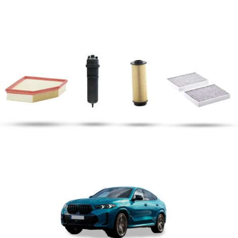 Kit tagliando 4 filtri compatibile con Bmw x6 (G06,F96)30d 155kw dal 2019