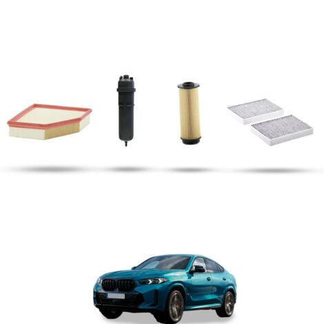 Kit tagliando 4 filtri compatibile con Bmw x6 (G06,F96)30d 195kw dal 2019