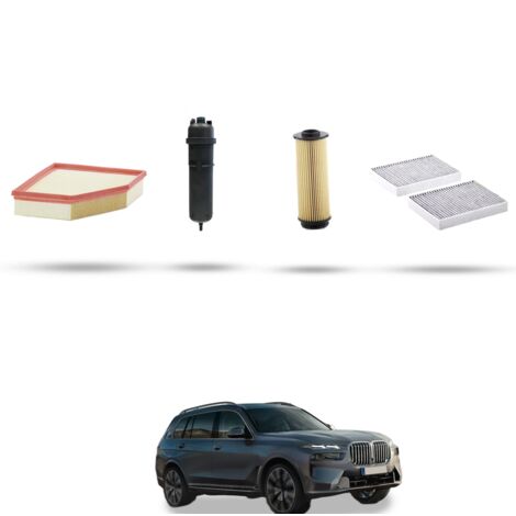 Kit tagliando 4 filtri compatibile con Bmw x7 (G07) 30dx 155kw dal 2018