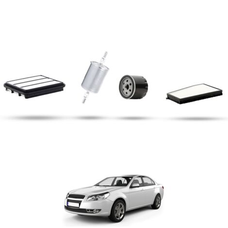 Kit tagliando 4 filtri compatibile con Chevrolet Epica 2.0i 24V 105kw dal 2006 al 2011