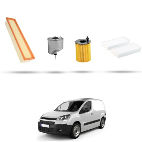 Kit tagliando 4 filtri compatibile con Citroen Berlingo II 1.6 hdi 55kw dal 2008