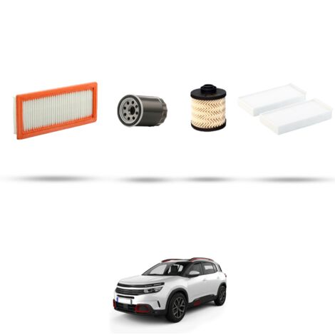 Kit tagliando 4 filtri compatibile con Citroen C5 Aircross 2.0 BlueHDi 130kw dal 2018