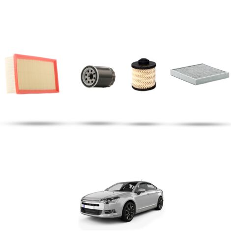 Kit tagliando 4 filtri compatibile con Citroen C5 III 2.0 BlueHDI 110kw dal 2015