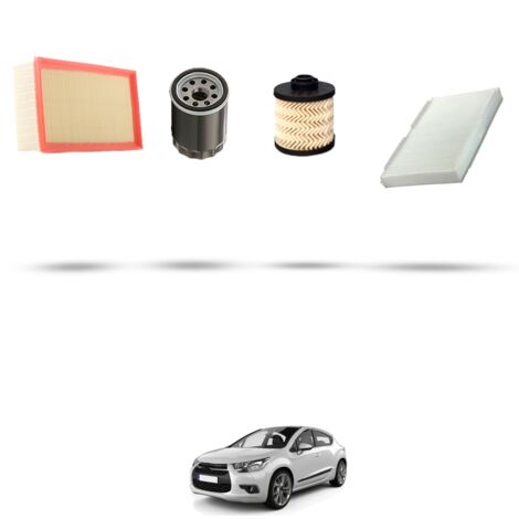 Kit tagliando 4 filtri compatibile con Citroen Ds4 2.0 BlueHDi 110kw dal 2015