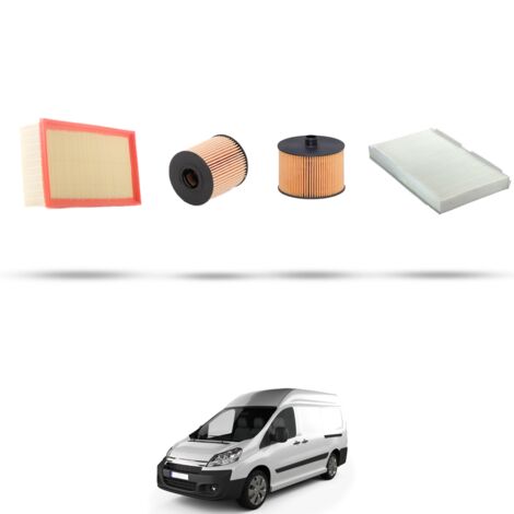 Kit tagliando 4 filtri compatibile con Citroen Jumpy III 1.5 BlueHDi 88kw dal 2018