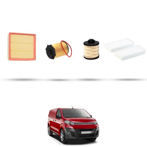 Kit tagliando 4 filtri compatibile con Citroen Jumpy III 1.6 BlueHDi 85kw dal 2016