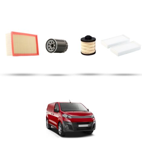 Kit tagliando 4 filtri compatibile con Citroen Jumpy III 2.0 BlueHDi 130kw dal 2016