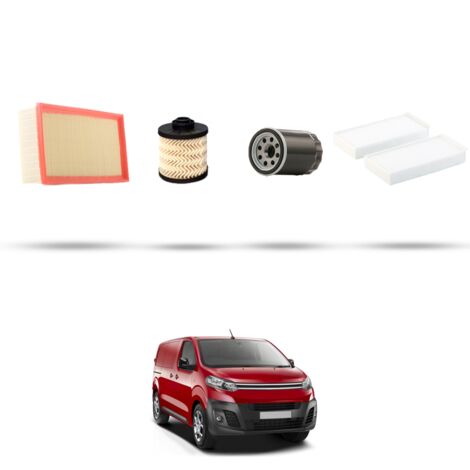Kit tagliando 4 filtri compatibile con Citroen Jumpy III 2.0 BlueHDi 90kw dal 2016
