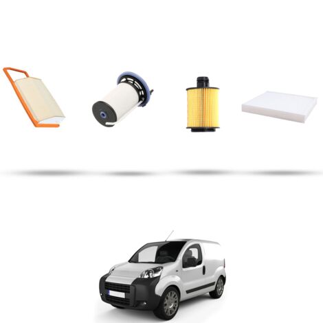 Kit tagliando 4 filtri compatibile con Citroen Nemo 1.3 HDi 55kw Dal 2010