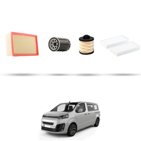 Kit tagliando 4 filtri compatibile con Citroen Spacetourer 2.0 BlueHDi 110kw dal 2016