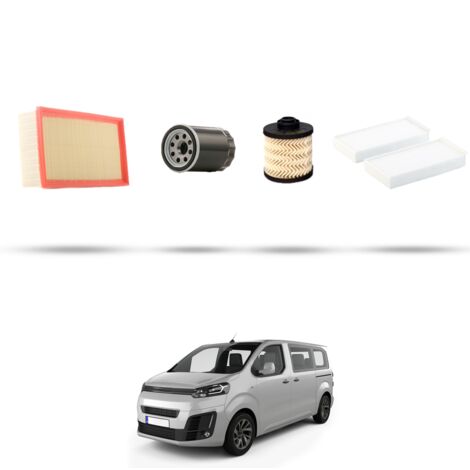 Kit tagliando 4 filtri compatibile con Citroen Spacetourer 2.0 BlueHdi 130kw dal 2016