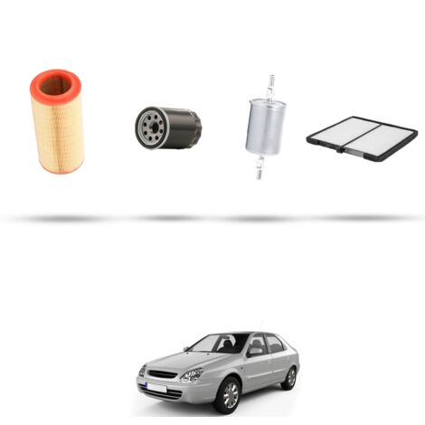 Kit tagliando 4 filtri compatibile con Citroen Xsara 2.0i 97kw dal 1998