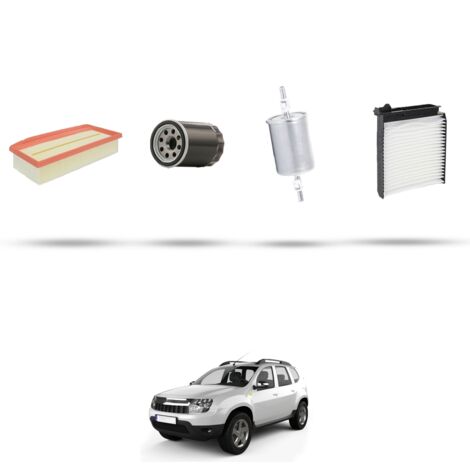 Kit tagliando 4 filtri compatibile con Dacia Duster 1.6 SCE 84kw dal 2015