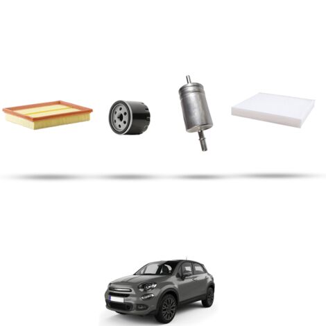 Kit tagliando 4 filtri compatibile con Fiat 500X 1.0 84kw dal 2018