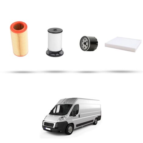 Kit tagliando 4 filtri compatibile con Fiat Ducato 2.3 JTd 103kw dal 2019