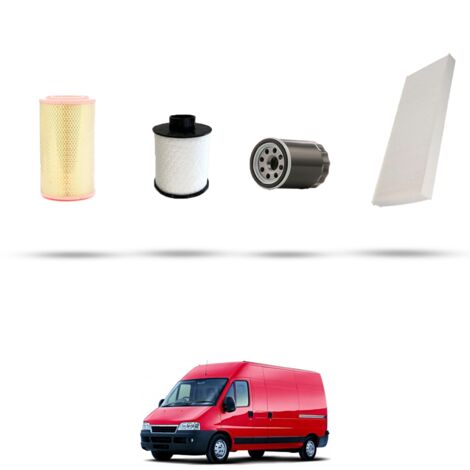 Kit tagliando 4 filtri compatibile con Fiat Ducato (244) 2.8 JTD 107kw dal 2004