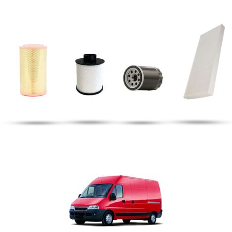 Kit tagliando 4 filtri compatibile con Fiat Ducato (244) 2.8 JTD 94kw dal 2004