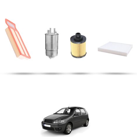 Kit tagliando 4 filtri compatibile con Fiat Punto III 1.3 D 55kw dal 2005