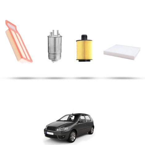 Kit tagliando 4 filtri compatibile con Fiat Punto III 1.3 D 70kw dal 2012