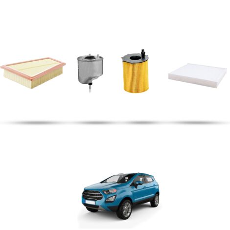Kit tagliando 4 filtri compatibile con Ford Ecosport 1.5 tdci 66kw dal 2014