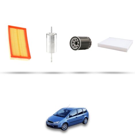 Kit tagliando 4 filtri compatibile con Ford Focus C-Max 2.0 107kw dal 2004