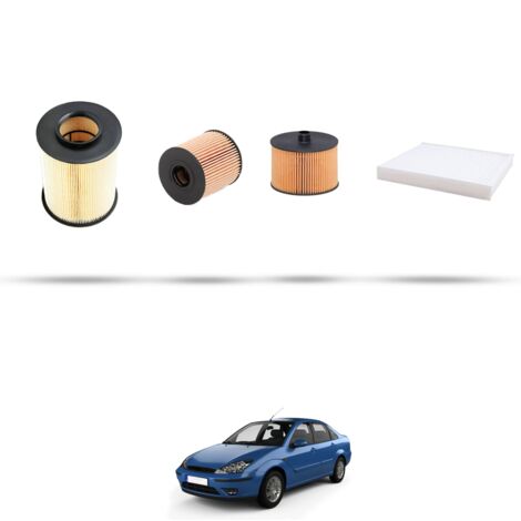 Kit tagliando 4 filtri compatibile con Ford Focus II 2.0 TDCI 100kw dal 2004