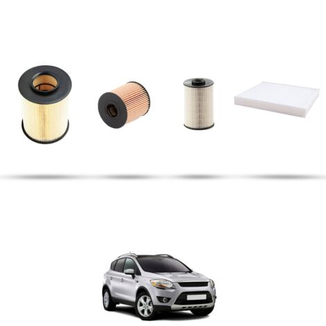 Kit tagliando 4 filtri compatibile con Ford Kuga 2.0 Tdci 103kw dal 2010