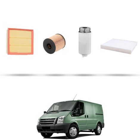 Kit tagliando 4 filtri compatibile con Ford Transit 2007 2.2 TDCi 103kw dal 2006