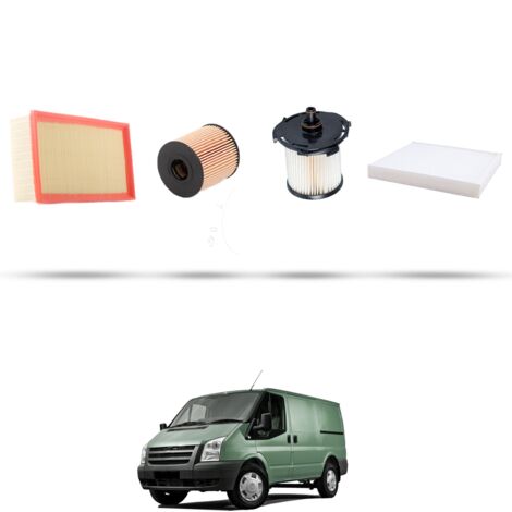 Kit tagliando 4 filtri compatibile con Ford Transit 2007 2.2 TDCi 114kw dal 2011
