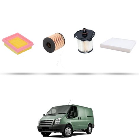 Kit tagliando 4 filtri compatibile con Ford Transit 2007 2.2 TDCi Econetic 74kw dal 2011