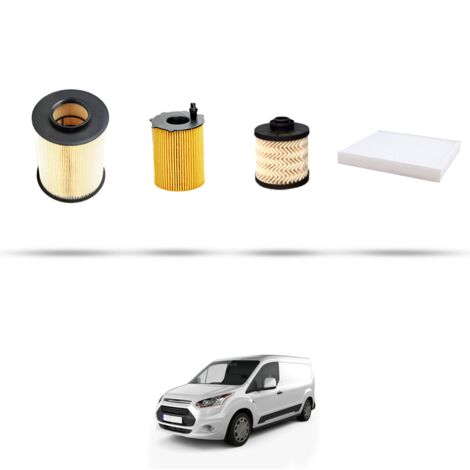 Kit tagliando 4 filtri compatibile con Ford Transit Connect II 1.5 TDCi 88kw dal 2015
