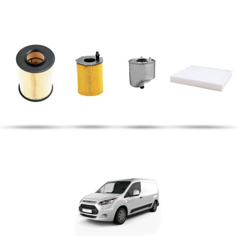 Kit tagliando 4 filtri compatibile con Ford Transit Connect II 1.6 Tdci 70kw dal 2013
