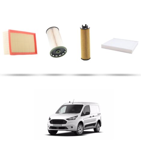 Kit tagliando 4 filtri compatibile con Ford Transit Connect III 2.0 EcoBlue 90kw dal 2022