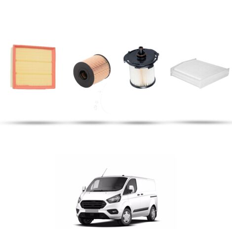 Kit tagliando 4 filtri compatibile con Ford Transit Custom 2.2 Tdci 114kw Dal 2012