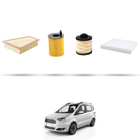 Kit tagliando 4 filtri compatibile con Ford Transit Tourneo Courier 1.5 TDCi 70kw dal 2015