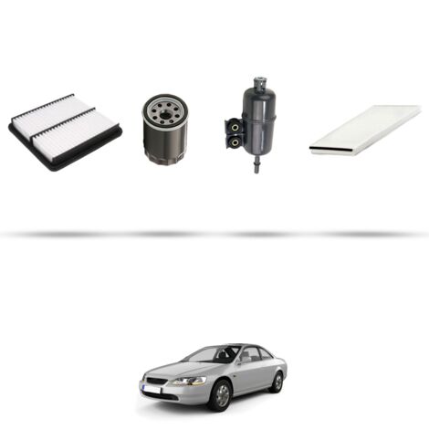 Kit tagliando 4 filtri compatibile con Honda Accord Coupe VII 1.8i 100kw dal 1998