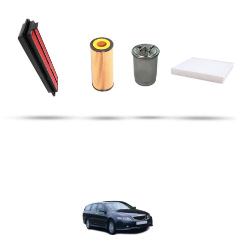 Kit tagliando 4 filtri compatibile con Honda Accord VII 2.2 103kw dal 2004