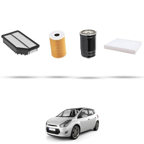 Kit tagliando 4 filtri compatibile con Hyundai ix20 1.6 CRDi 94kw dal 2011