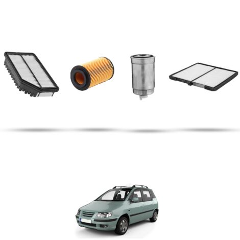 Kit tagliando 4 filtri compatibile con Hyundai Matrix 1.5 CRDi 75kw dal 2005