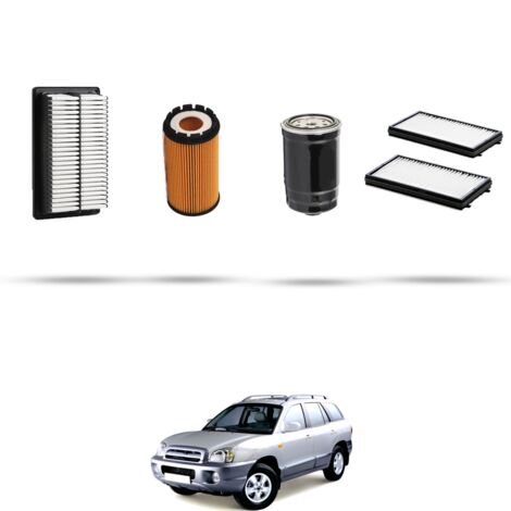 Kit tagliando 4 filtri compatibile con Hyundai Santa FE I 2.0 CRDi 92kw dal 2004