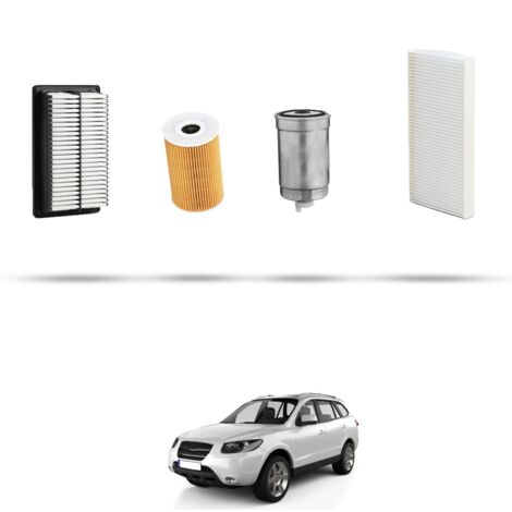 Kit tagliando 4 filtri compatibile con Hyundai Santa FE II 2.2 CRDi 145kw dal 2010