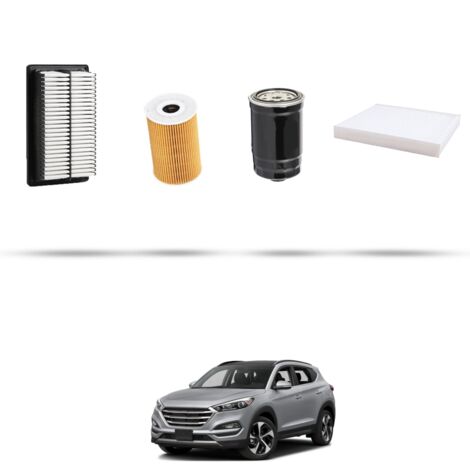 Kit tagliando 4 filtri compatibile con Hyundai Tucson II 2.0 CRDi 100kw dal 2015