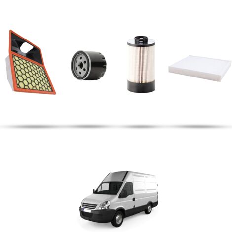 Kit tagliando 4 filtri compatibile con Iveco Daily IV 35C 12 2.3 HPI 85kw dal 2006