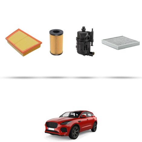Kit tagliando 4 filtri compatibile con Jaguar E-Pace (X540) 2.0 diesel 110kw dal 2017